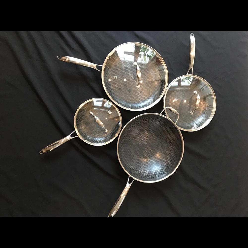 Like new 7 pc hexclad cookware